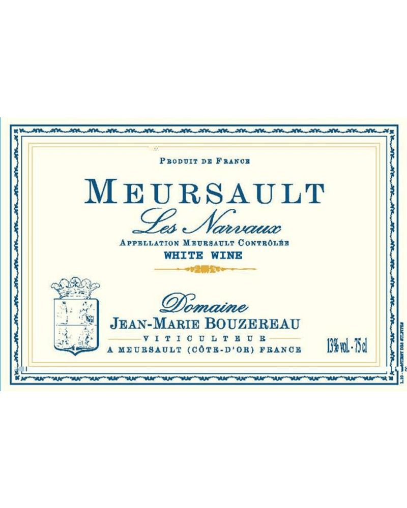 Domaine Jean-Marie Bouzereau Meursault "Les Narvaux" 2023 (750ml) *