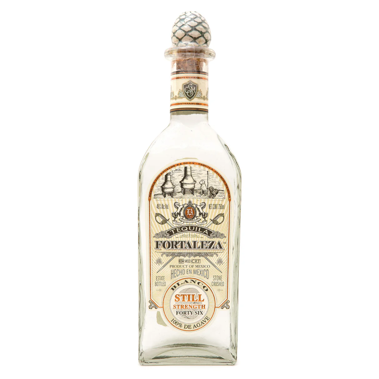 Fortaleza Tequila Blanco Still Strength Forty Six (750ml)